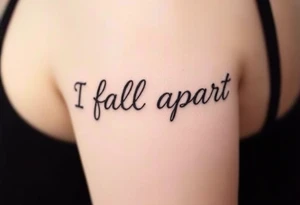 I fall apart tattoo idea