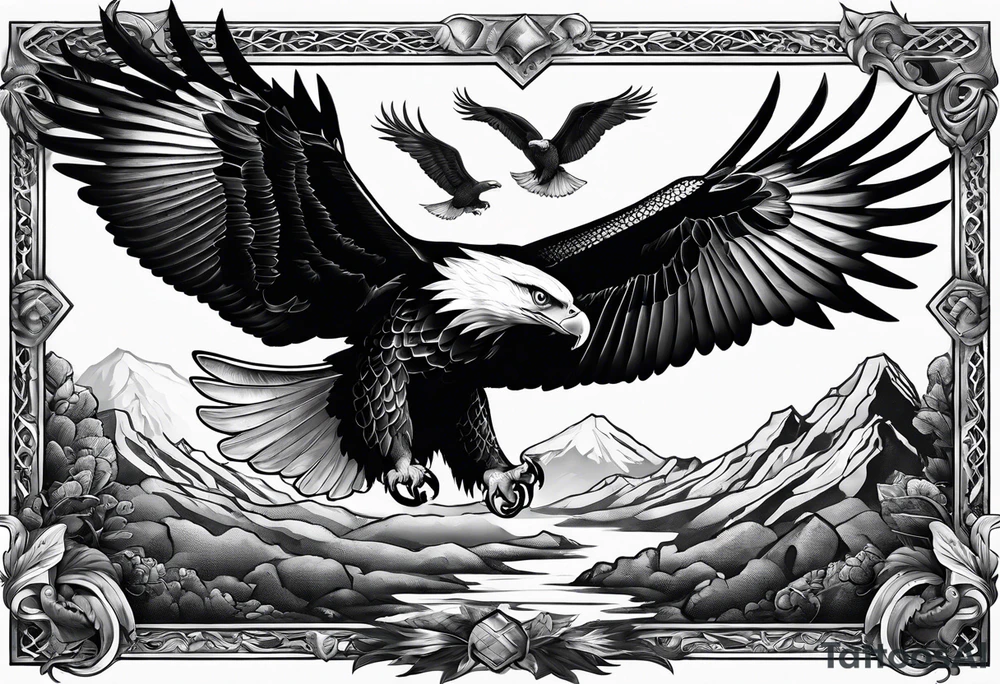 snake, eagle, myth, different thinking, out of the box, tattoo idea