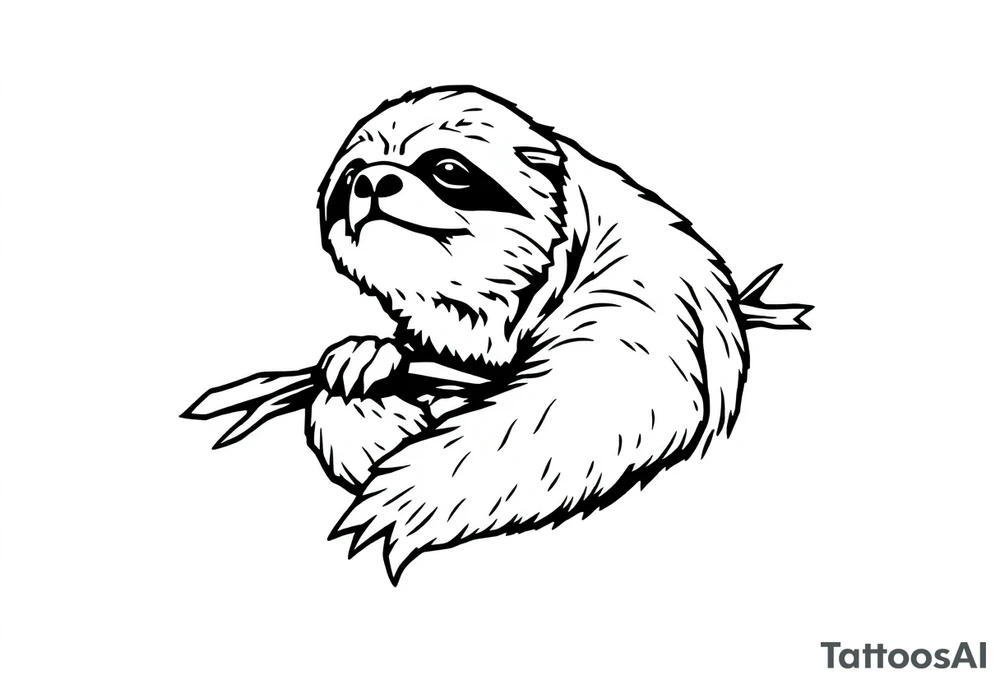 sloth tattoo idea
