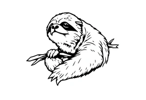 sloth tattoo idea