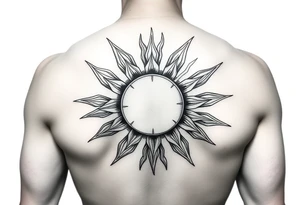 Luciano sun tattoo idea