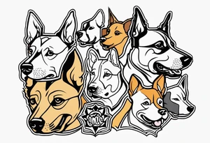 gang dogs tattoo idea