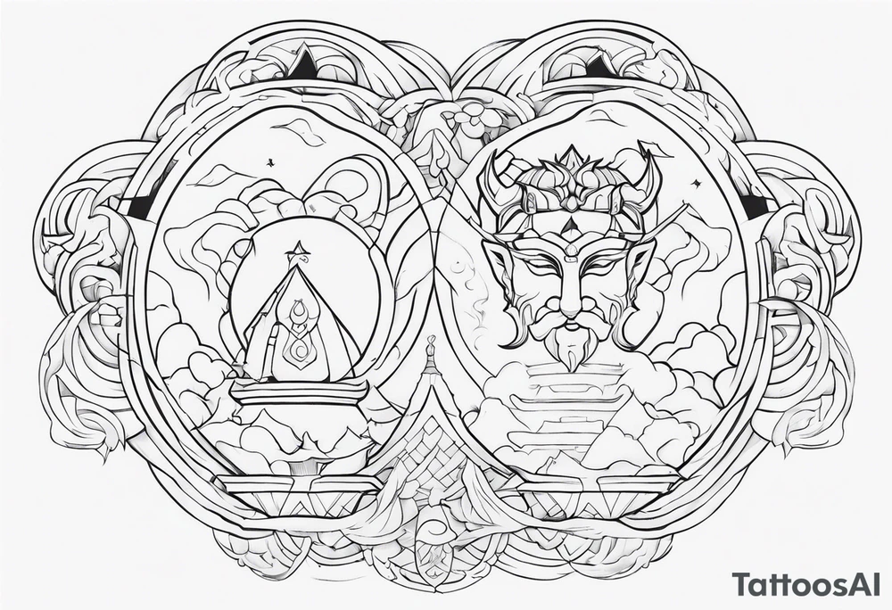 mythological gods tattoo idea