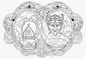 mythological gods tattoo idea
