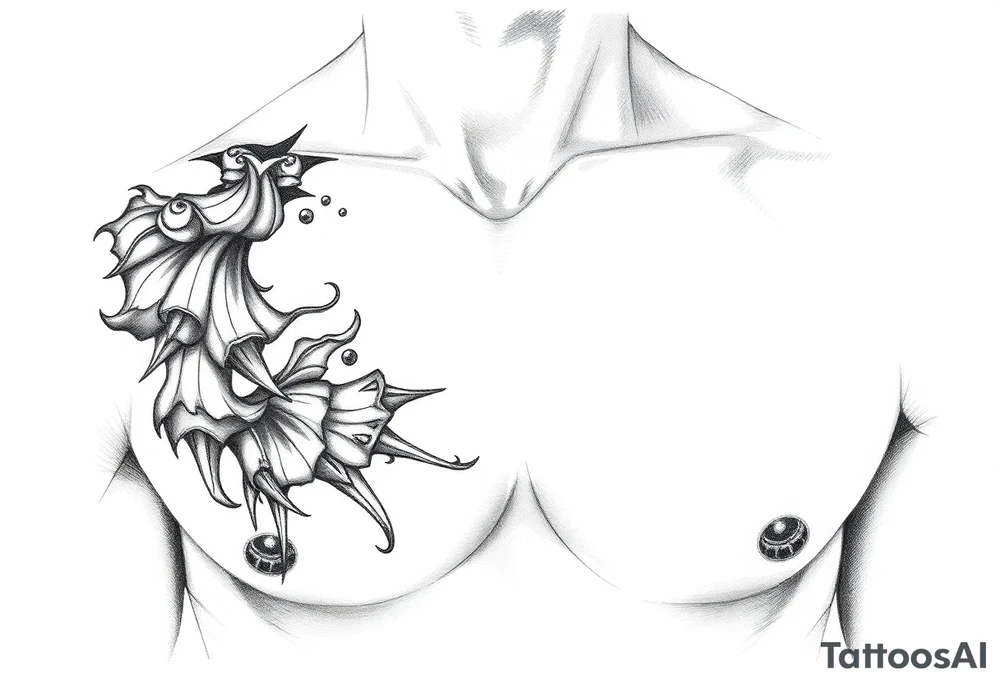 ナガ right chest tattoo idea