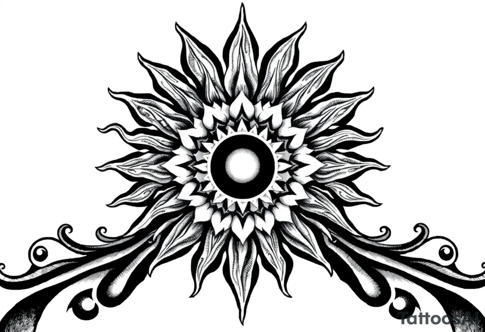 Sun tattoo idea