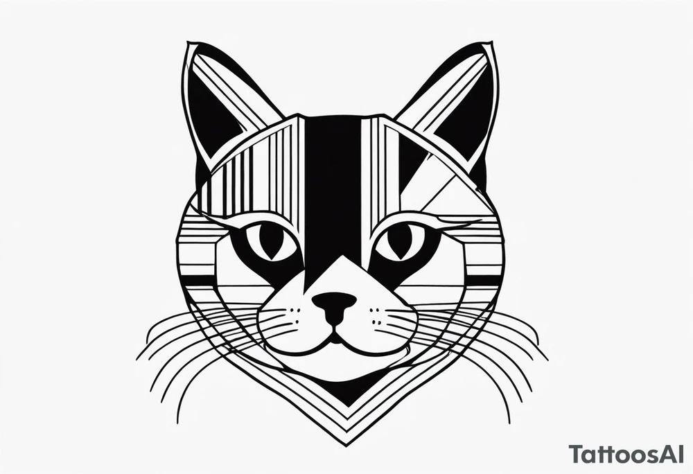 Striped cat tattoo idea