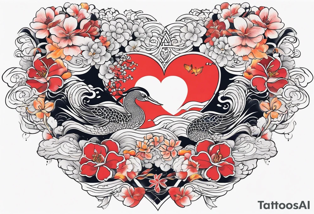 Love, source, abundance, male tattoo idea
