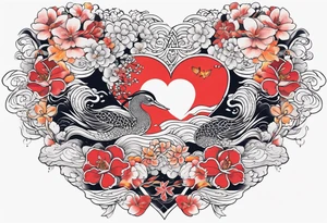 Love, source, abundance, male tattoo idea