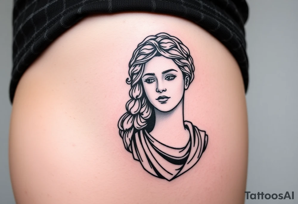 greek sculture 
female tattoo idea