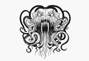 stranger things tentacle shadow monster tattoo idea