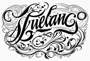 Spencerian Script：LvLiang tattoo idea