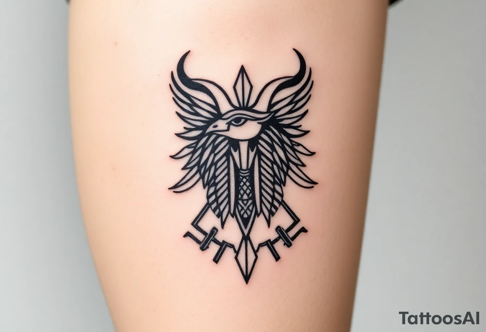 the egyptyan mythology Horus associated with Taurus ruled by Venus which govern love, pleasure and material possessions. tattoo idea