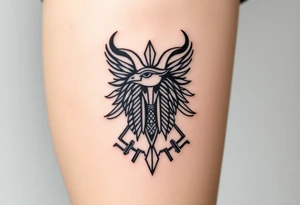 the egyptyan mythology Horus associated with Taurus ruled by Venus which govern love, pleasure and material possessions. tattoo idea