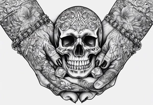 skeleton hand,says kayla somewhere on it, tattoo idea