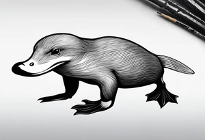 platypus tattoo idea