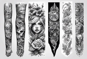 ARM SLEEVE 
REALISTIC tattoo idea