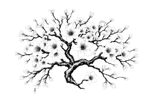 Blossom tree tattoo idea