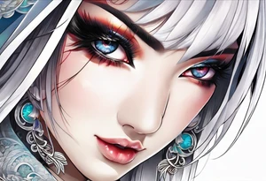 Byakugan eyes tattoo idea