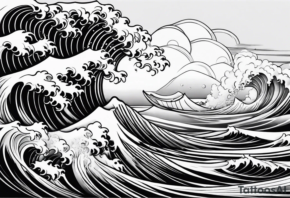 waves tattoo idea