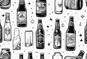 A BEER BOOTLE tattoo idea