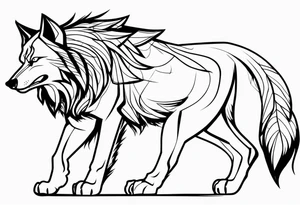 Lobo wolf for a male tattoo tattoo idea