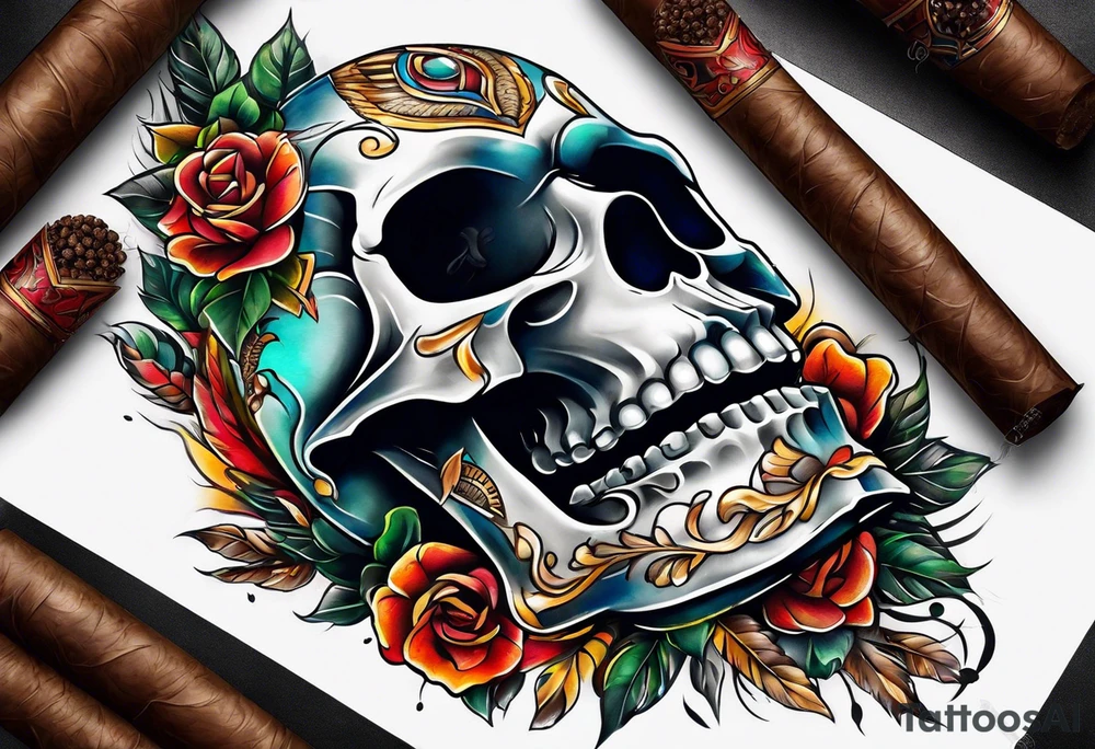 Cigar Life tattoo idea