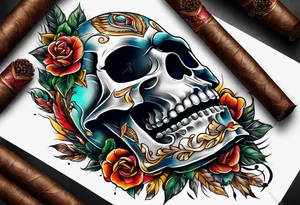 Cigar Life tattoo idea