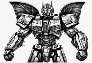 Optimus prime, master chief, butterfly, saxophone, power ranger tattoo idea