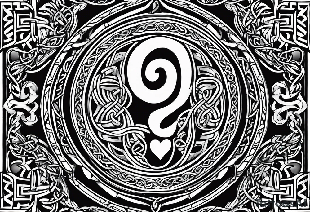 Celtic bands and a black power fist tattoo idea Celtic bands and a black power fist tattoo idea