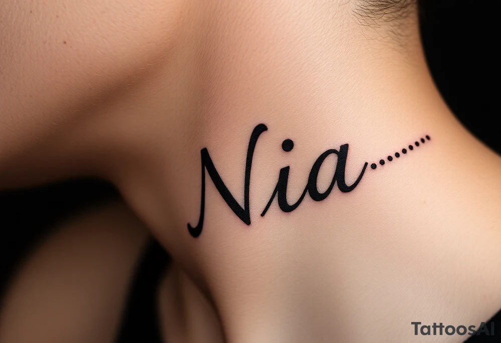 name Nia tattoo idea