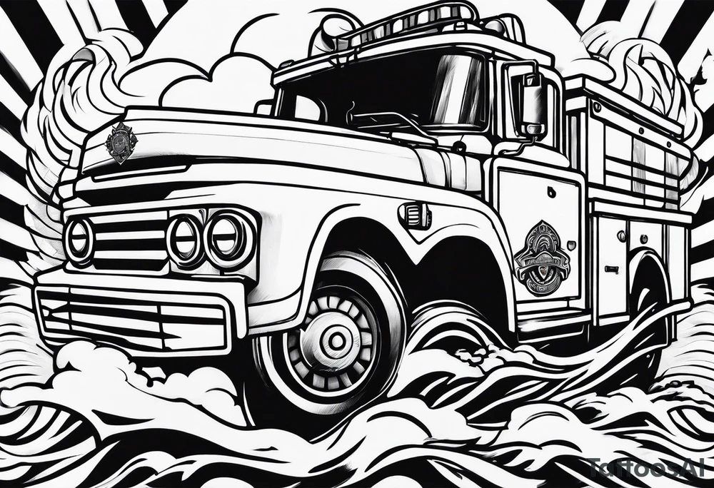 Small tattoo from a Belgian firefighter tattoo idea