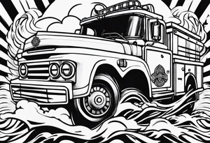Small tattoo from a Belgian firefighter tattoo idea