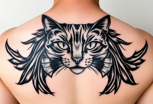 black cat tattoo idea