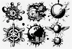 - Christopher Nolan movie
- bomb
- atoms splitting
- beauty
- life at a small scale
- banksy tattoo idea