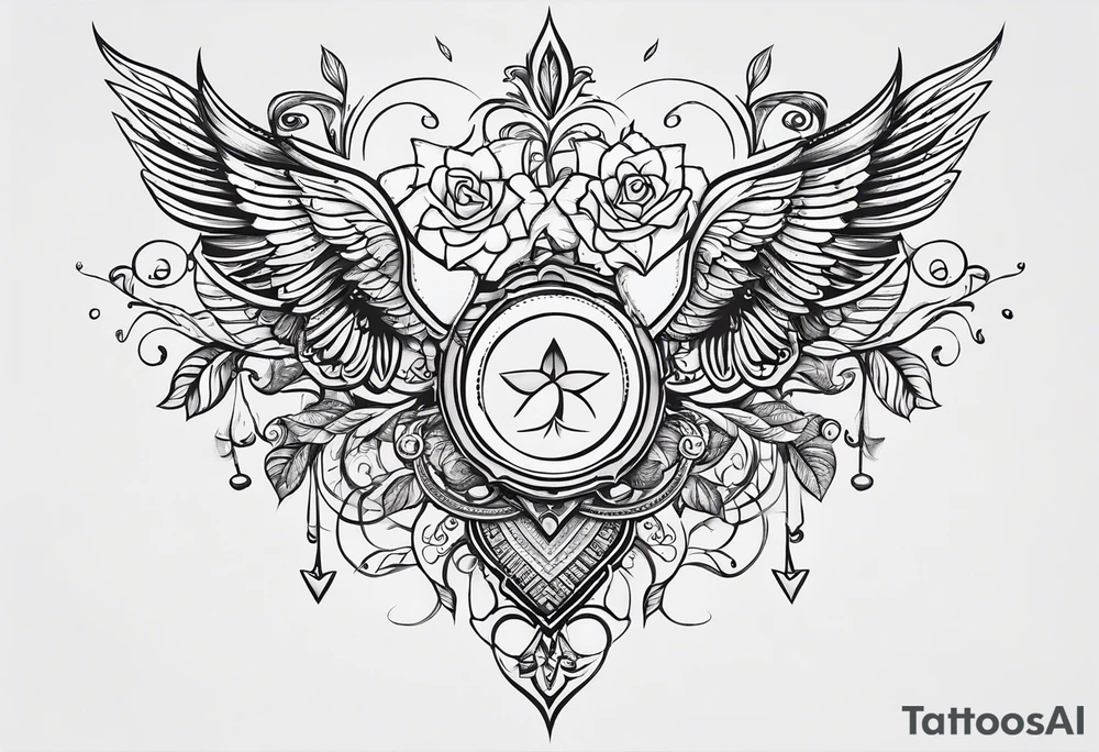 Simple matching symbols couples love trust commitment tattoo idea Simple matching symbols couples love trust commitment tattoo idea