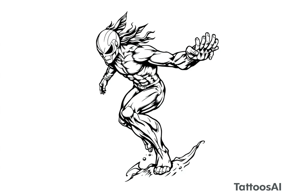 Silver Surfer comic accurate tattoo idea