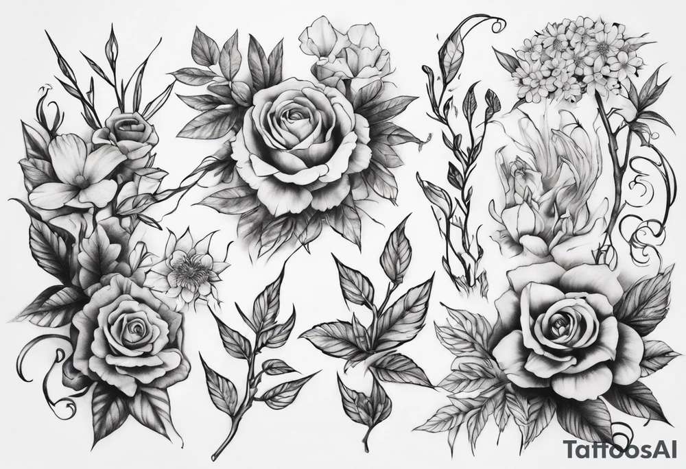 A green garden tattoo idea