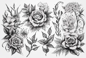 A green garden tattoo idea