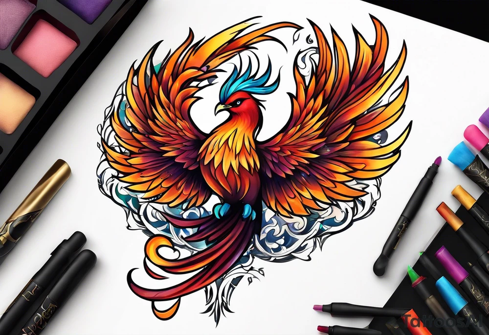 little pheonix tattoo idea