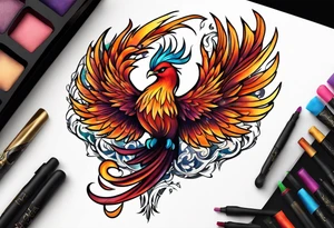 little pheonix tattoo idea