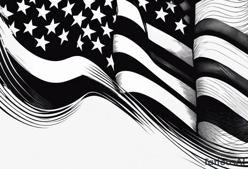 American flag tattoo idea