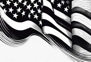 American flag tattoo idea
