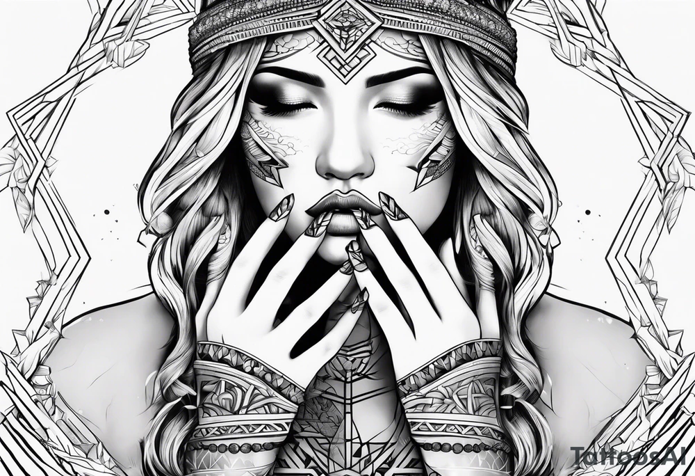 Fingers divine breath of life tattoo idea