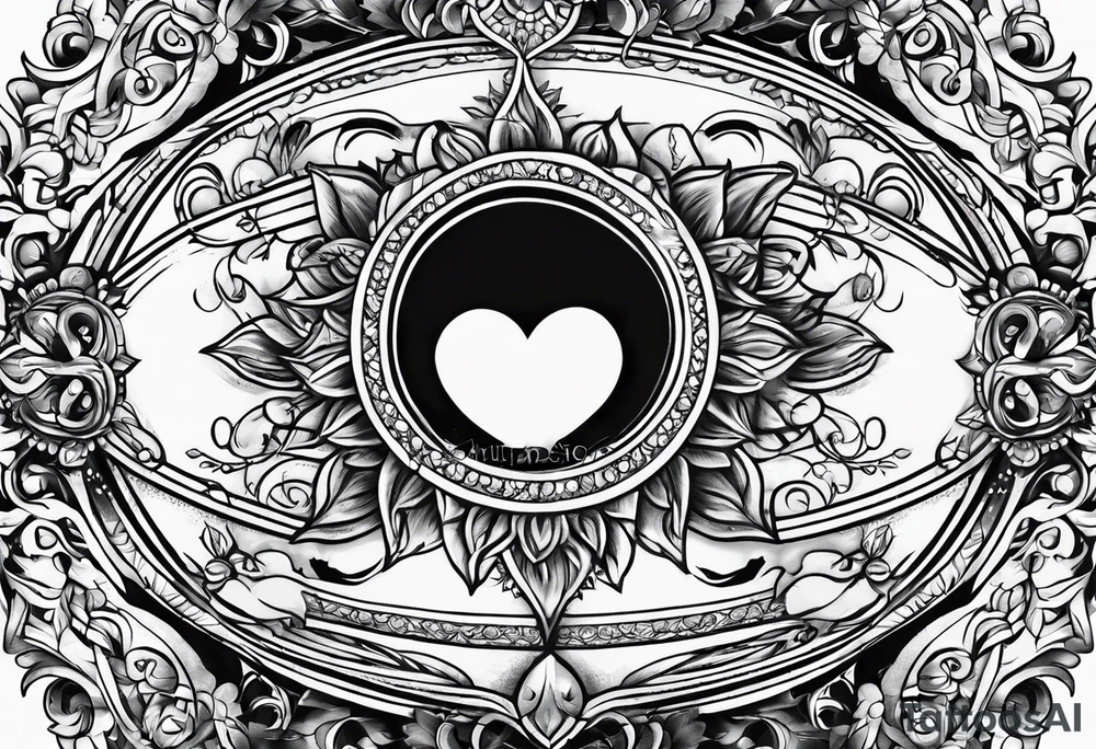 in the shadow of your heart tattoo idea