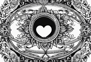 in the shadow of your heart tattoo idea