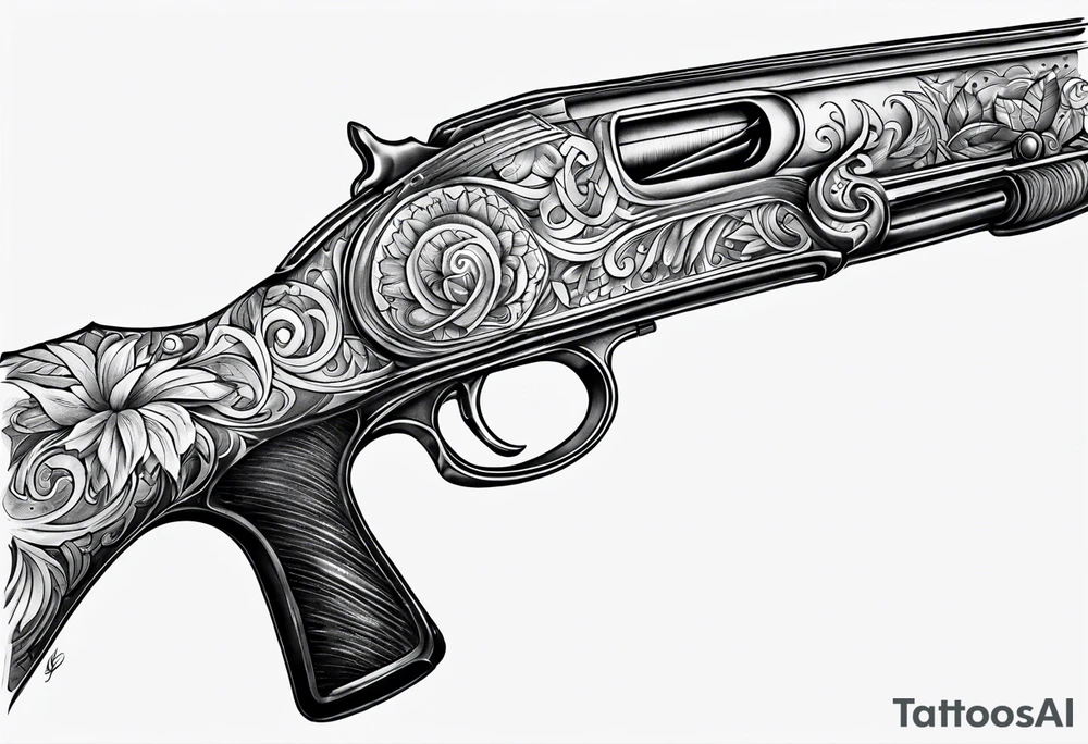 shotgun tattoo idea