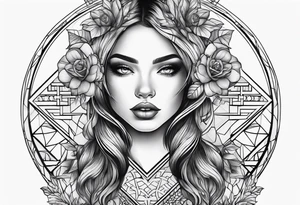 Women tattoo idea