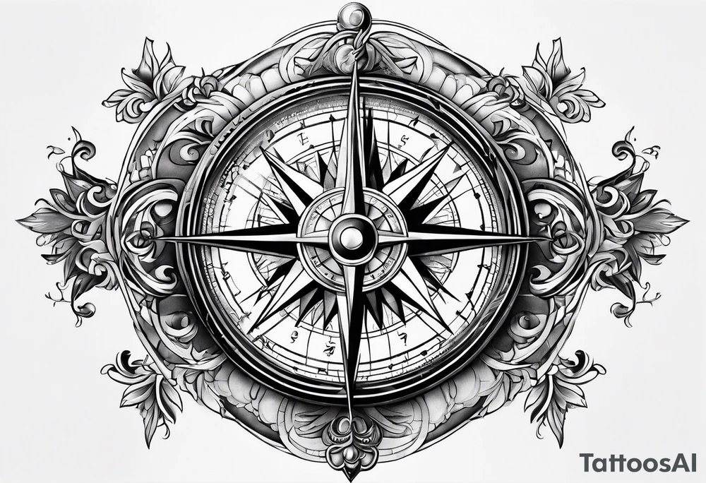 Compass tattoo idea