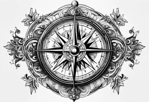 Compass tattoo idea